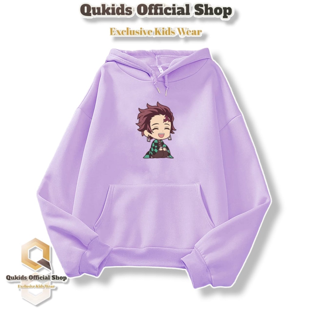 HOODIE ANAK PEREMPUAN 6-10TAHUN TANJIRO CUTE / JAKET ANAK CEWEK COWOK / BAJU HANGAT ANAK / HUDI HODI