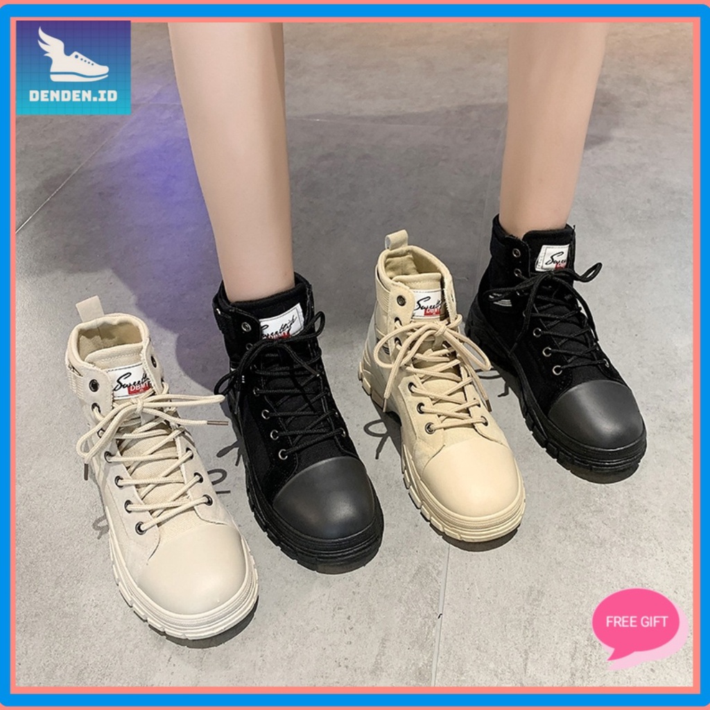 2.2 COD Sale DENDEN.ID Sepatu Boots Sneaker Wanita Fashion Korea Import