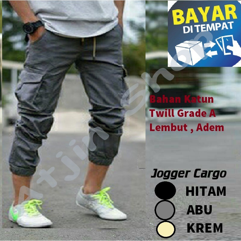 Celana Jogger Cargo Pria Korean Style 2021 /Celana Jogger Pria terbaru 2021 / Celana Jogger Pria