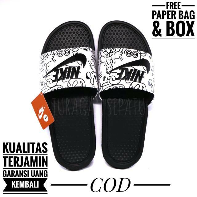 SANDAL NIKE BENASSI SLIDE SENDAL SLIP ON SPORT KASUAL IMPORT PREMIUM PRIA WANITA MADE IN VIETNAM