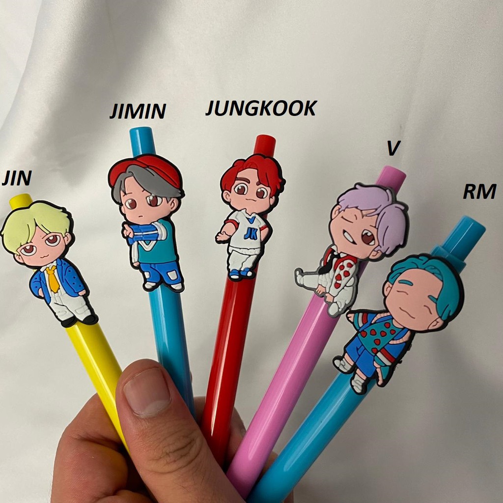 

PULPEN CETEK TINYTAN BT KPOP 21 BOYBAND LUCU IMUT WAJAH MEKANIK KADO UNIK COD BAGUS SOUVERNIR