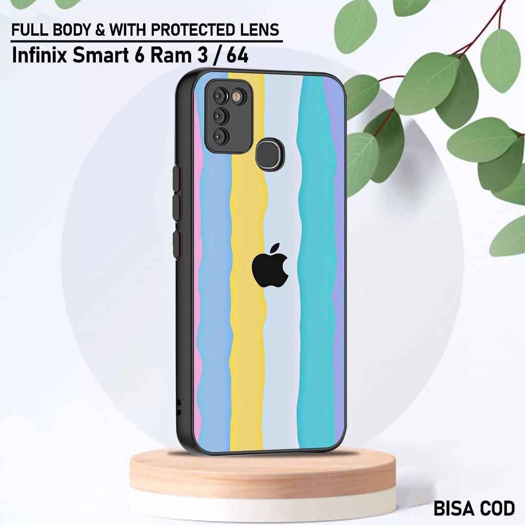 Case Infinix Smart 6 Ram 3 - Motif Case [ Apel Garis ] - Hardcase Infinix Smart 6 Ram 3 - Softcase I