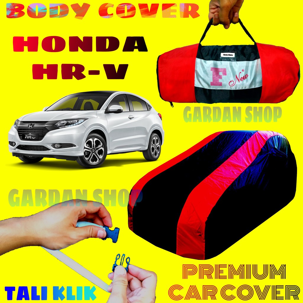 Body Cover HONDA HR-V Sarung MERAH Penutup Pelindung Bodi Mobil Honda Hrv Waterproof Premium Cover