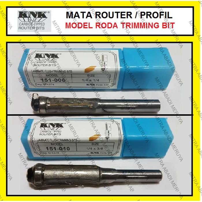 Mata Profil Trimming Flush Bit Router HPL Mata Router Bits KNK 151