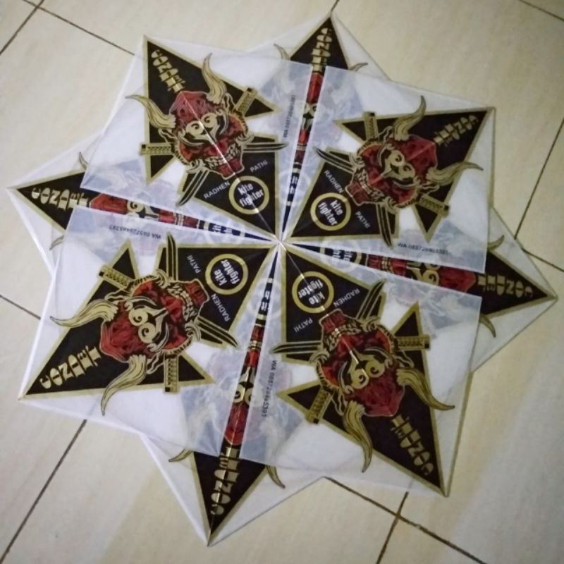 layangan sukhoi condet full petung, arku keras min 20pcs