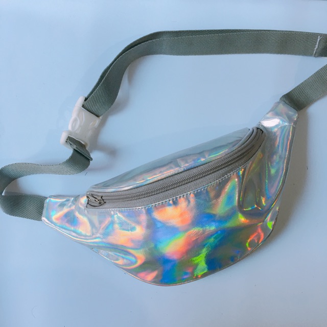 Waistbag hologram / waistbag pelangi