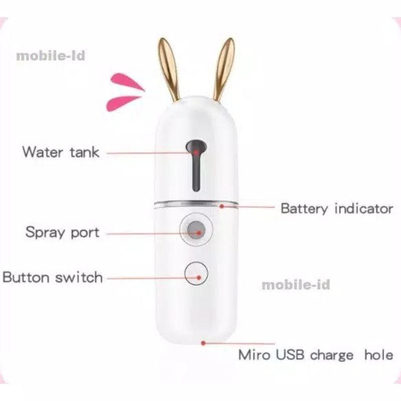 Mini Nano Mist Sprayer, Nano Spray Pelembab Wajah nano spray / NSTM spray