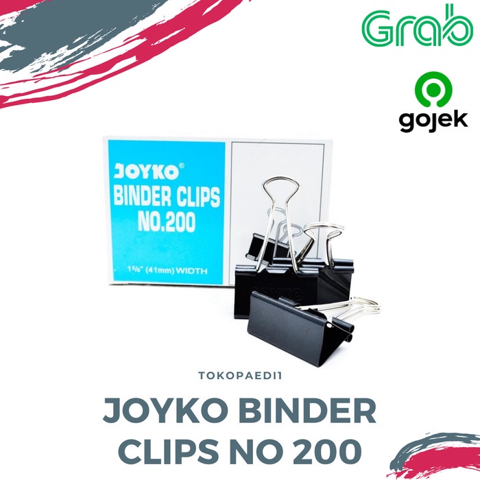 

Star Binder Clip Joyko No 200 Ukuran Besar Gilaa!!!