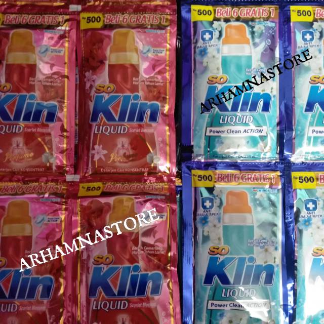 Soklin Liquid Renceng isi 12sachet