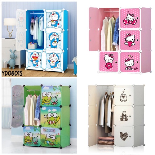 Lemari portable 6 pintu