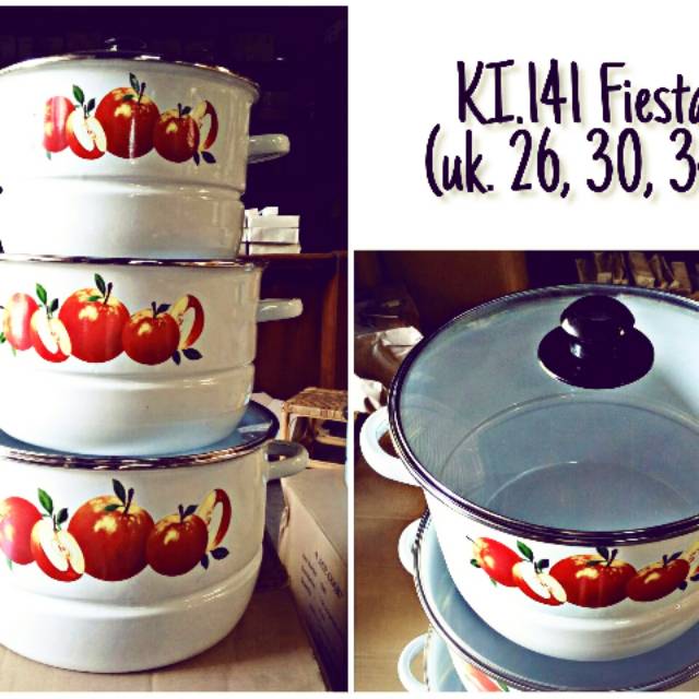 Panci enamel / Panci Kedaung Jumbo set