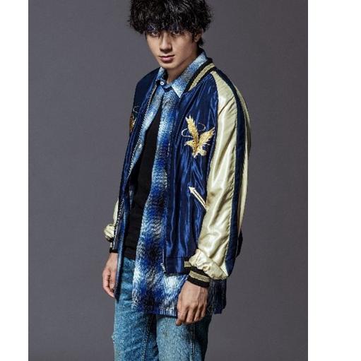[KODE NJP0Z] Jaket Sukajan murayama - High and low aegle - Navi Gold
