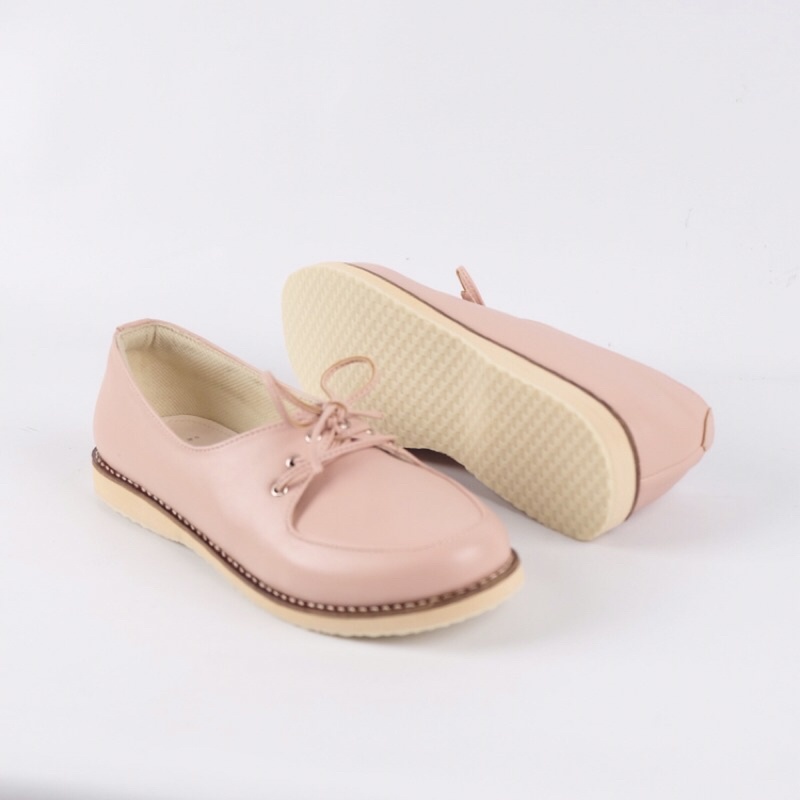 [SIAP KIRIM] BRShoes30 Pink Sepatu Kerja Casual Flat Wanita