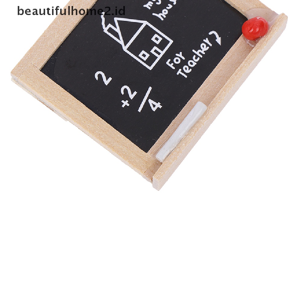 (Beautifulhome2.Id) 1pc Miniatur Papan Tulis Mini Skala 1: 12 Untuk Aksesoris Kamar Anak Diy