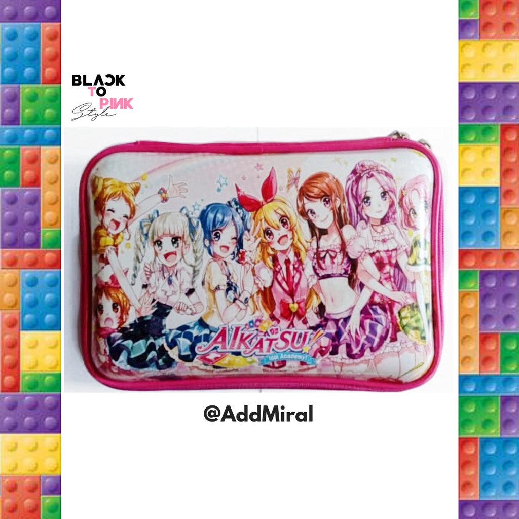 

KOTAK PENSIL AIKATSU ANIME JEPANG TEMPAT PENSIL PENCIL CASE SMIGGLE
