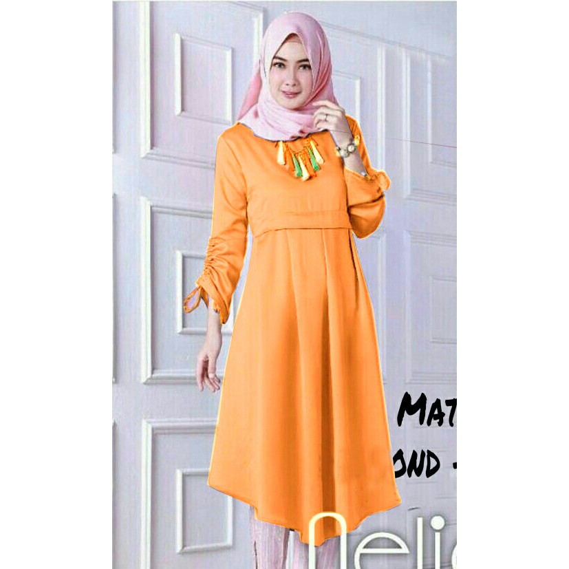 Tunik anelo orange / baju wanita / atasan cewek
