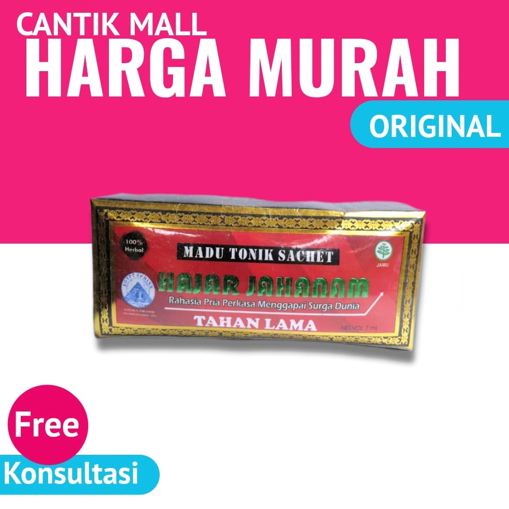 cantik-cantik mall- Hajar jahanam madu tonic berat 53gr original