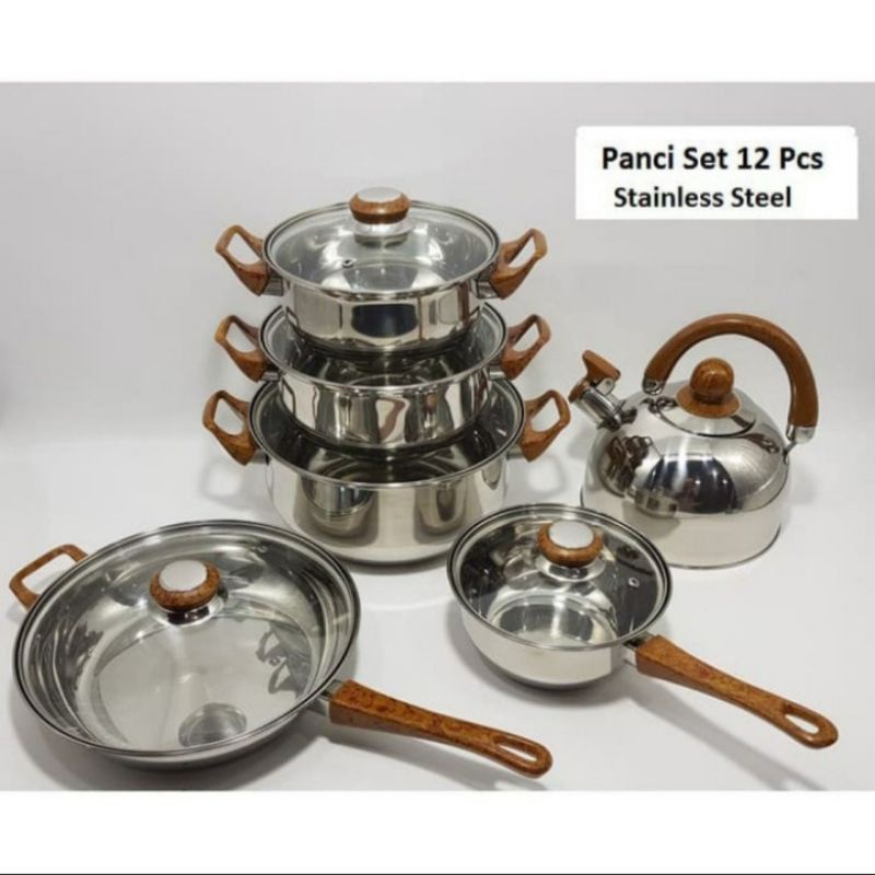 musle kitchen combination pot cook ware 12 pcs