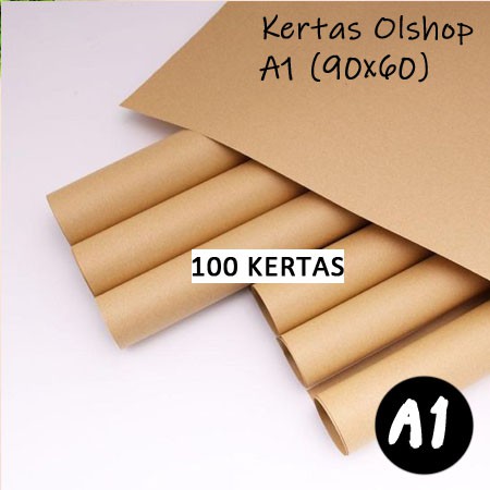 

Kertas Coklat Packing Online Shop Samson A1 90x60cm 80gsm / Kertas Coklat Packaging Olshop Polos