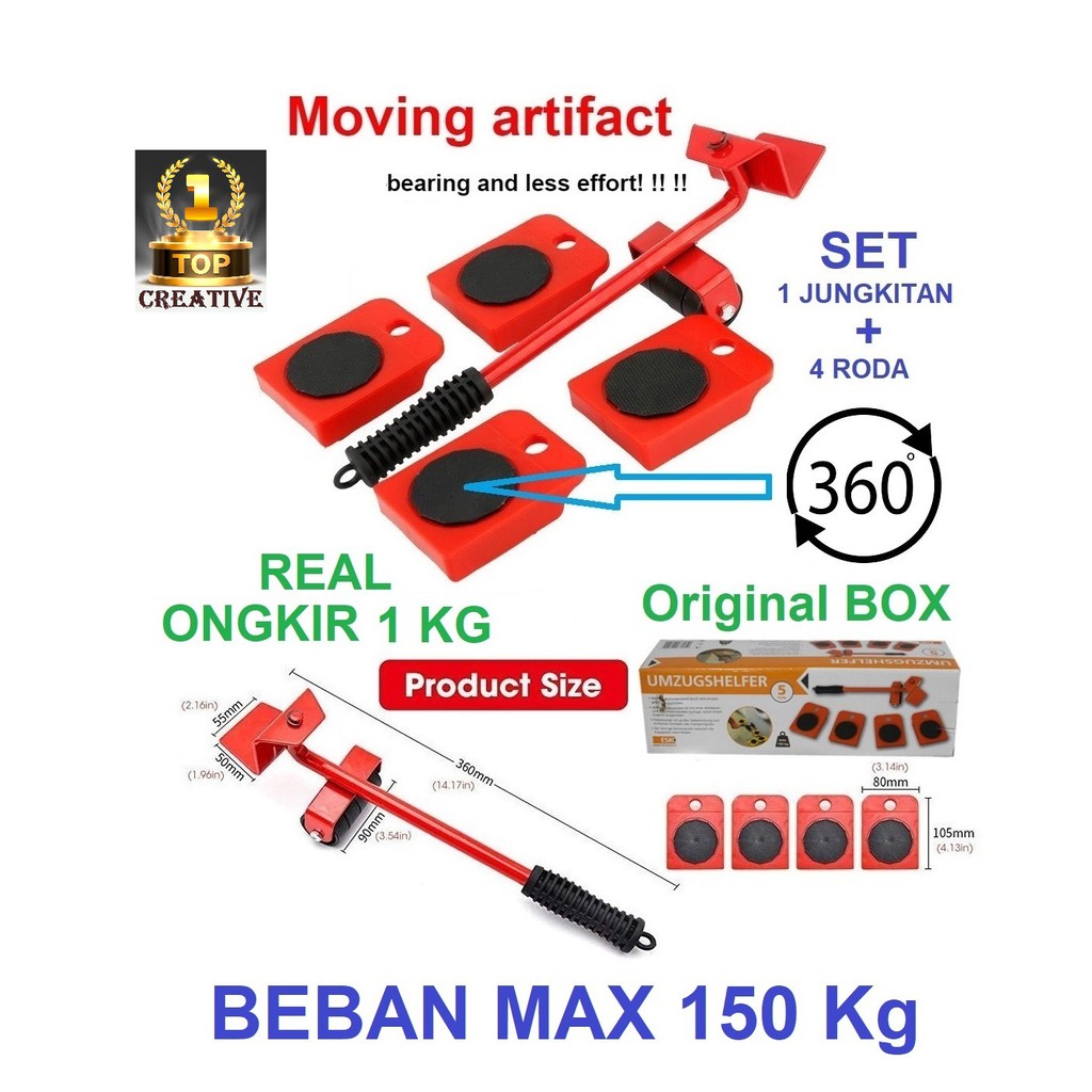 ALAT BANTU PINDAH EASY MOVING JUNGKITAN ORIGINAL SET FUNITURE LIFTER MOVER