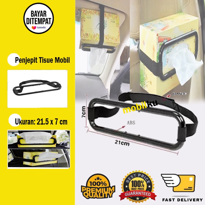 [BISA COD] Penjepit Tisue Mobil Paper Box Car Holder Tempat