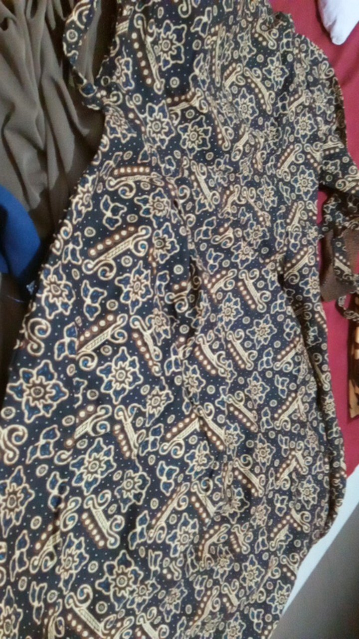 Gamis Batik Baju Wanita All Size Ld 110 Fashion Muslim Batik Pekalongan Pakaian Syari Busui Adem