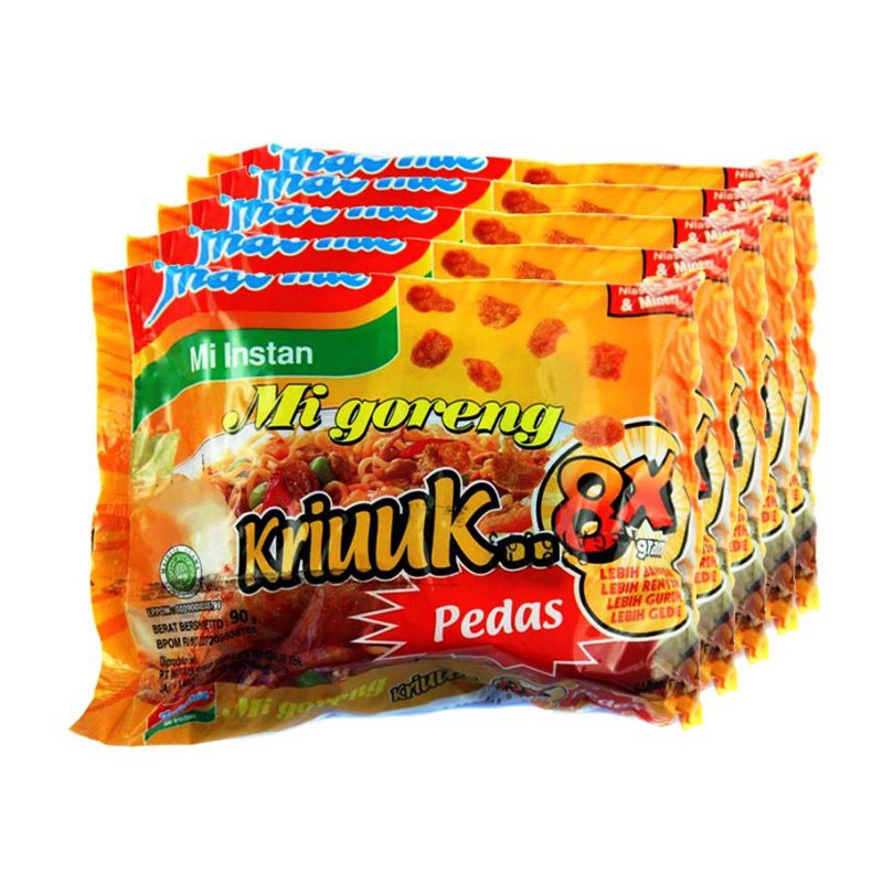 5 PCS INDOMIE GORENG KRIUK 90GR