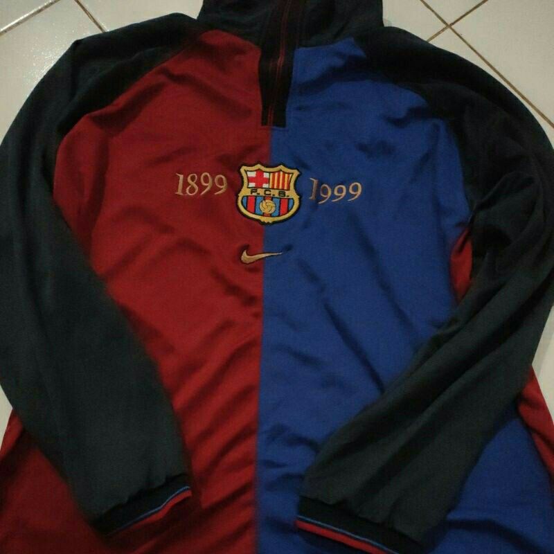 jersey retro barcelona centenary 1999 long sleeve