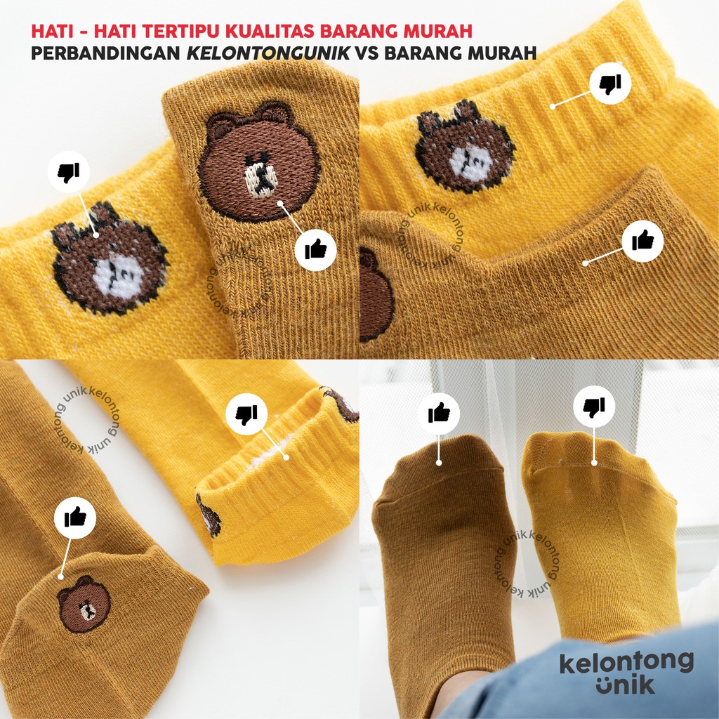 SAPI POLOS - Kaos Kaki Pendek Semata Kaki/ Kaos Kaki Ankle Dewasa Wanita-2