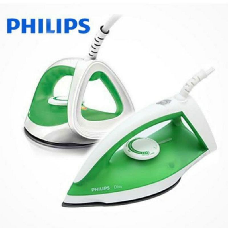 Setrika Listrik Philips GC-122/77 Hijau GC122 GC122/77 Anti Lengket Awet Tahan Lama Garansi GC 122