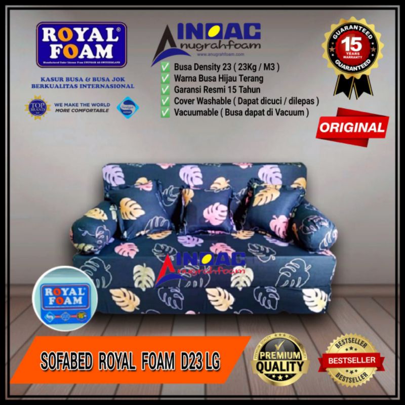 Sofa Bed Royal Foam Kesehatan D23 Original Garansi 15 Tahun