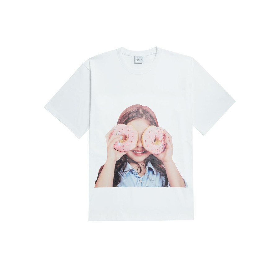 ADLV Girl Baby Face Donuts Tee - White 100% Authentic