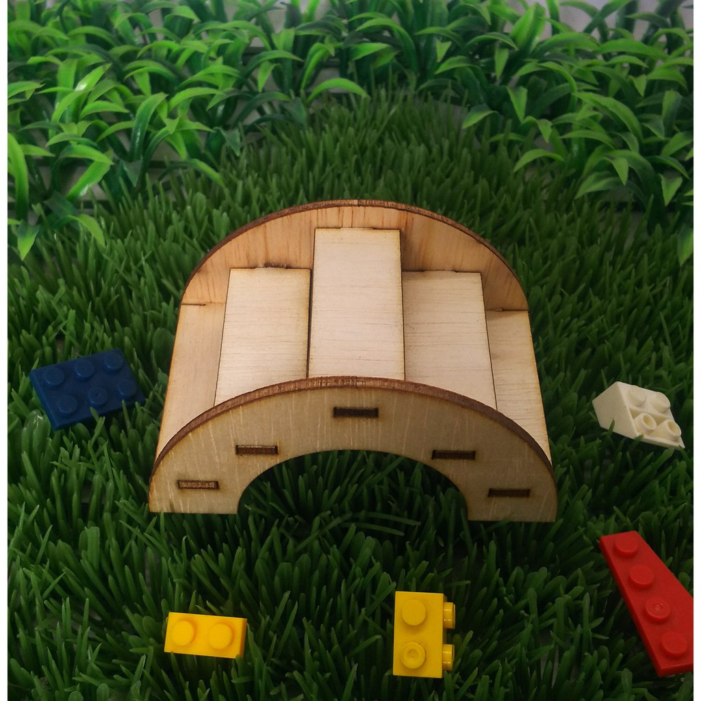 Jembatan hamster mini kayu rumah hamster kandang hamster-1