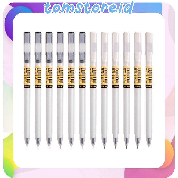 

TOMSTORE.ID colors Gel Pen Black Ink Color Pens 0.5mm Pens Kawaii Office School Supplies S015