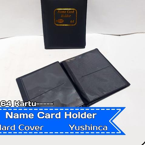 

[KODE PRODUK RKL6098] Name Card Holder 64 Tempat Slot Kartu Nama 64 Hard Cover Yushinca