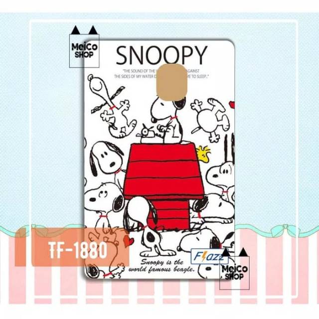 

[TF-1880] Sticker Flazz BCA Meico - Snoopy