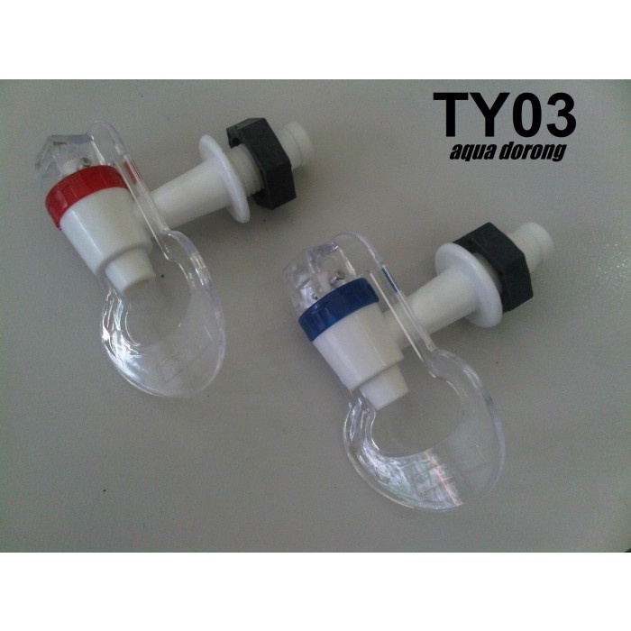 KRAN DISPENSER DORONG PLASTIK TY03 (HARGA SEPASANG /DAPAT 2PCS)