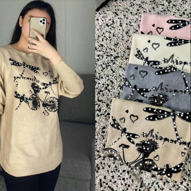 Tunik Rajut Import Manik Capung + Tunik Import Wanita + Atasan Rajut Import Wanita