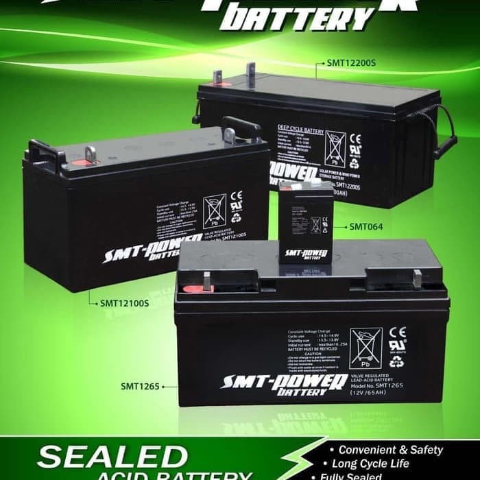 Baterai UPS / VRLA / Aki Kering Samoto SMT 12V 7.5A ORIGINAL Battery