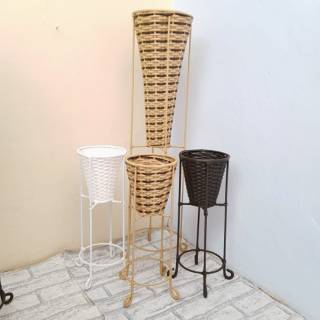  POT  STANDING  ROTAN  80 CM RAK BESI TANAMAN Shopee Indonesia