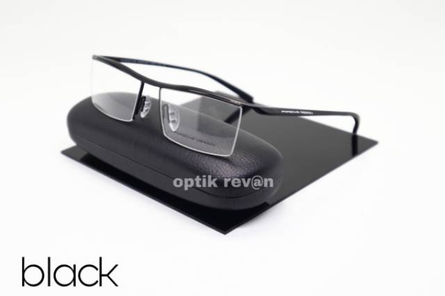 Paket Free Lensa Minus - Frame Kacamata Porsche Design Half Titanium