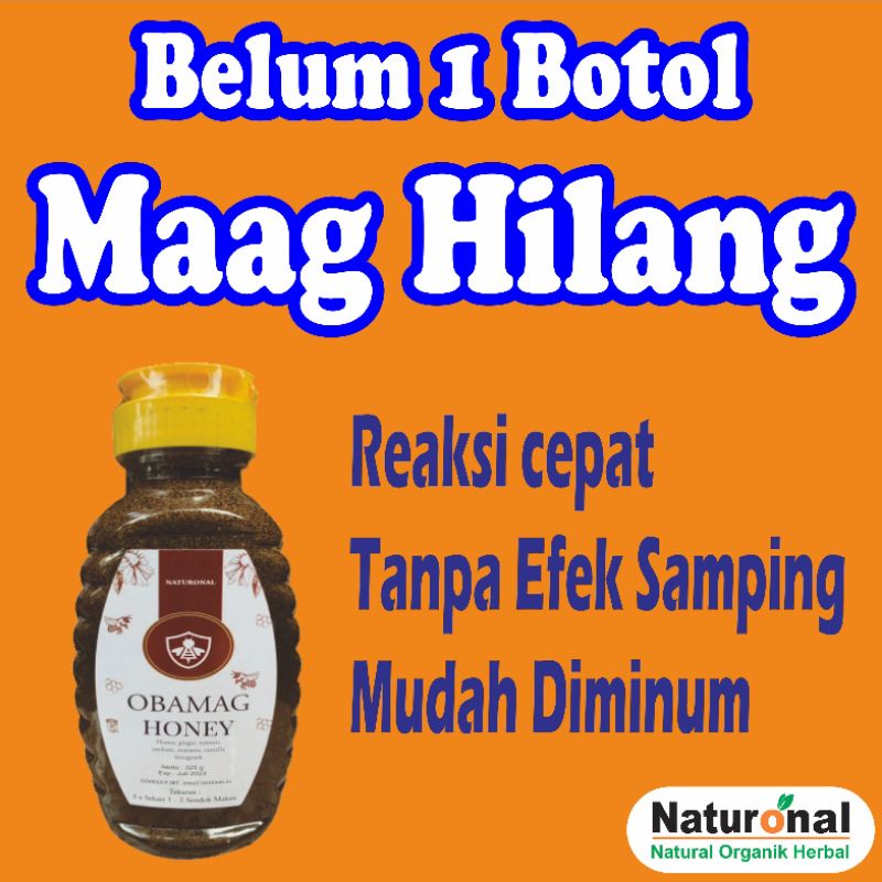 

Obamag Madu. Obat Herbal Atasi Lambung Bermasalah.