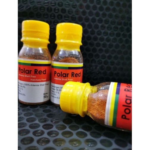 POLAR RED 50 GRAM PAKAN BURAYAK CUPANG GUPPY