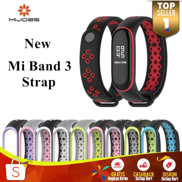 Gelang Xiaomi Mi Band 3/4 Strap Silicone SX04 Band Pengganti Smartwatch Xiaomi Gelang Pintar Murah