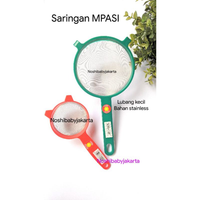 Eagle Saringan Stainless Gagang plastik KECIL , jaring stainless halus