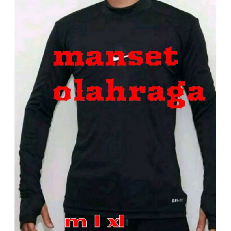 Manset Hitam Olahraga Cewek Cowok