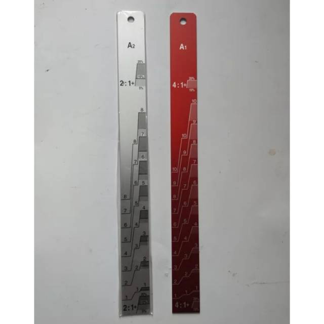 Paint Mixing Ratio Stick Ruler / Penggaris Skala Pengaduk Cat | Shopee