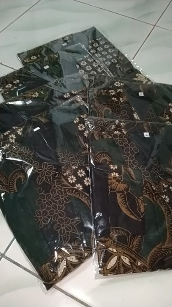 Proboseto Hijau Kemeja Batik Pria Full Furing Bahan Katun Primisima