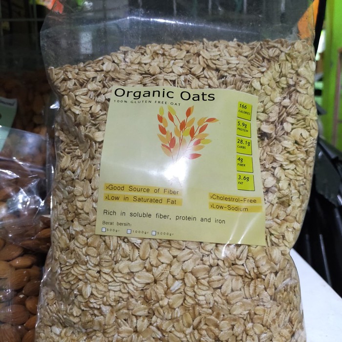 ROLLED OATS 1 KG GANDUM UTUH 1 KG ORGANIC OATS GANDUM ORGANIK 1 KG