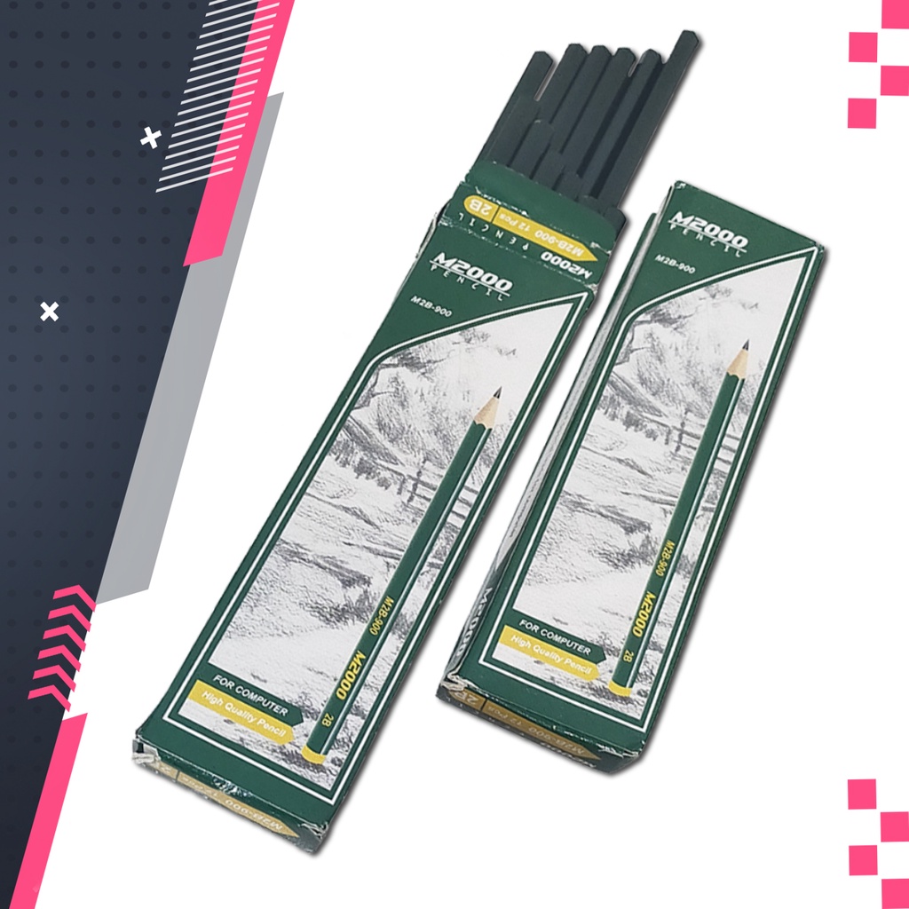 Pensil 2B M2000 for computer High kuality harga / PCS ( harga /Pax lebih MURAH)